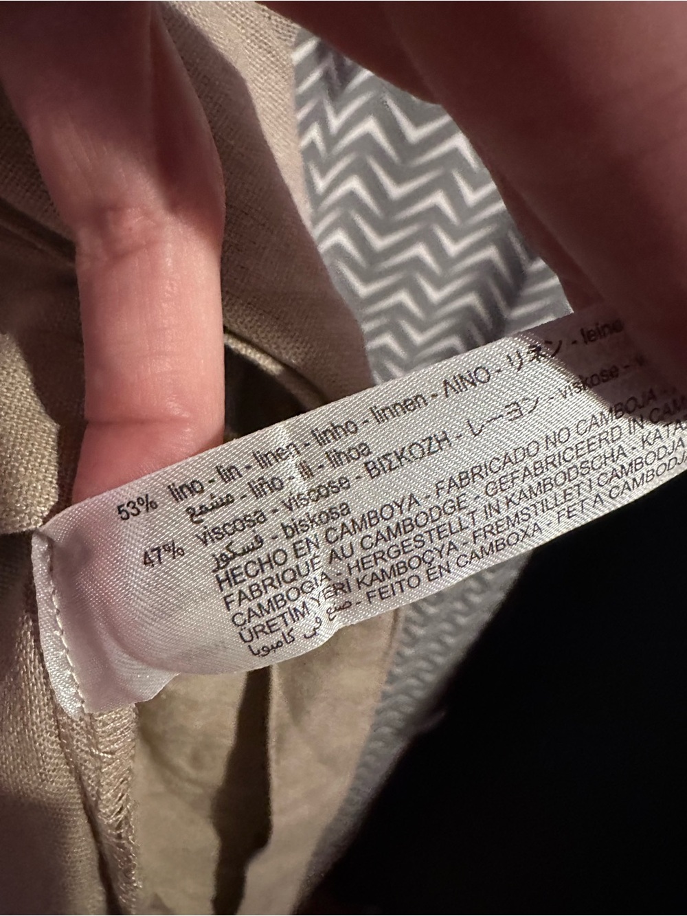 Zara | Linen Blend Midi Dress, Small - Picture 8 of 8